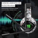 Headset Gamer profissional para jogos com LED e microfone PS4 PS5 XBOX PC Gamer - oferta utilidades