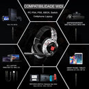 Headset Gamer profissional para jogos com LED e microfone PS4 PS5 XBOX PC Gamer - oferta utilidades