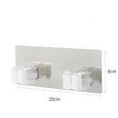 Gancho multiuso organizadores de casa montados na parede serve pra vassoura rodo e também para cozinha banheiro,ganchos bem fortes - oferta utilidades