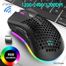 Mouse Gamer USB 2.4G sem fio RGB para jogos Desktop PC Computadores Notebook - oferta utilidades