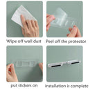 Rack giratório de banheiro sem furos, montado na parede, pia de cozinha. - oferta utilidades