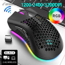 Mouse Gamer USB 2.4G sem fio RGB para jogos Desktop PC Computadores Notebook - oferta utilidades