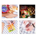 Mini seladora de plásticos clipe portátil vedação de pacotes, alimentos lanche cozinha em geral. - oferta utilidades